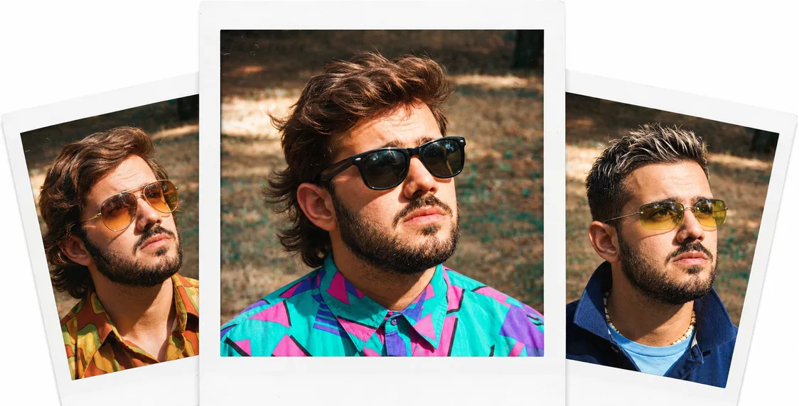 Photo transformation examples from the 70s, 80s and 2000s